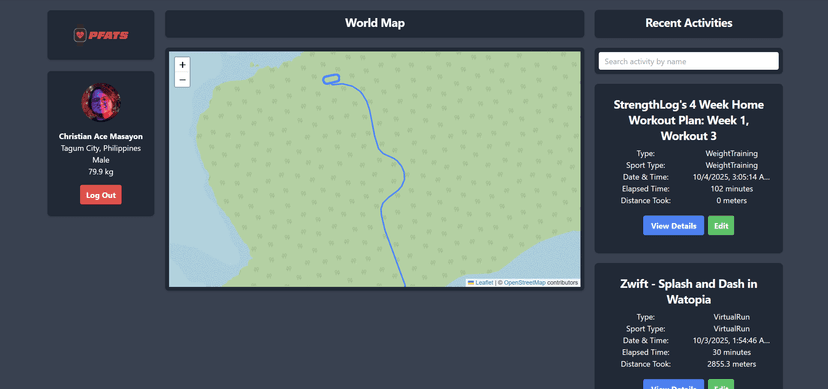 Physical Fitness Activity Tracker System